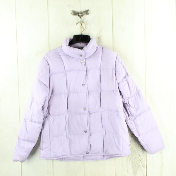 L.L. Bean Jackets & Blazers - LL Bean Light Purple Goose Down Full Zip Puffer Winter Jacket Size M